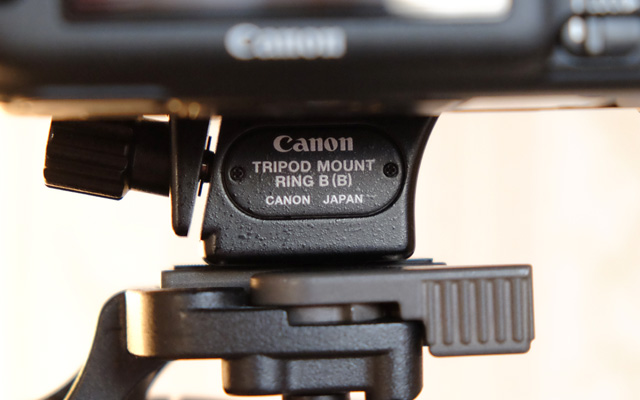 Stativschelle für das Canon 100mm Makro Objektiv